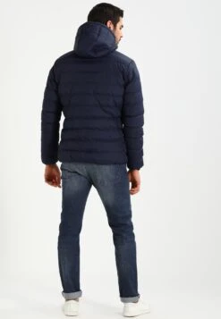 URBAN CLASSICS Basic Bubble Jacket - Winterjas - Navy/White/Navy -Algemene Winkel Voor Herenmode 00bf7c34d0fb4905abb6c8f616844119