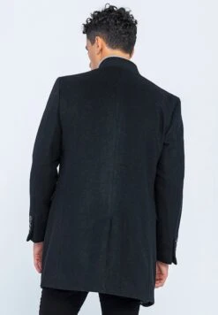Halflange Jas - Schwarz -Algemene Winkel Voor Herenmode 0343493573414e51aaec77463a30f6b0