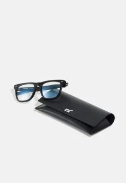 Mont Blanc Unisex - Brillen Met Blauwlichtfilter - Black/Transparent -Algemene Winkel Voor Herenmode 04cd871b41d343c99e0f67d083166df5