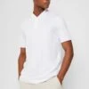 Calvin Klein Smooth Stand Collar - T-Shirt Basic - Bright White -Algemene Winkel Voor Herenmode 0622d5ab4fce43a48dd1cbd74b073c89