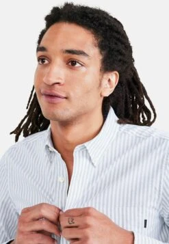 Dockers Slim Fit Button Collar - Overhemd - Princeton Forest Fog Stripe Green -Algemene Winkel Voor Herenmode 077c46c9411c43f0acded3cc2371e4b8