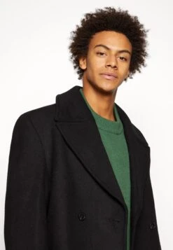 New Belted Coat - Mantel - Black -Algemene Winkel Voor Herenmode 08b409f3621c4c9795dbae78d30e055d