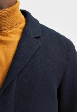 Selected Homme Mantel - Mottled Dark Blue, Blue Denim -Algemene Winkel Voor Herenmode 0f57e0c79b5a4f4b9e9bd08831c68fb3