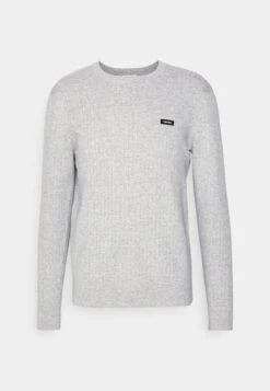 Calvin Klein Structure - Trui - Mid Grey Heather -Algemene Winkel Voor Herenmode 11bd31bd211b47c2a9391b7ef1ede9a8