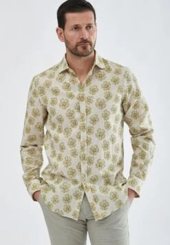 Floral - Overhemd - Beige