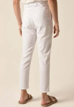 Belt Detailed - Broek - White -Algemene Winkel Voor Herenmode 14e7536aabcd4a7b9575f0161c4f3337
