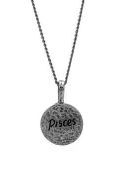Zodiac Sign Pisces - Ketting - Grau -Algemene Winkel Voor Herenmode 1537d712924f4e00b92b7736b7ea685b