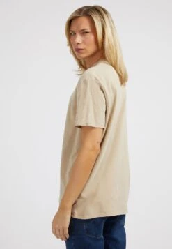 Guess Mit Logo Im Blindprägedruck - T-Shirt Basic - Beige -Algemene Winkel Voor Herenmode 19125c89da834d7984d85557d61089d8