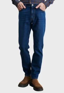 Comfort Fit - Straight Leg Jeans - Blue -Algemene Winkel Voor Herenmode 1d261797552d41078724b64cca651cb3