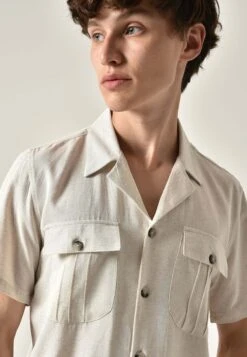 Short Sleeve - Overhemd - Ecru -Algemene Winkel Voor Herenmode 1eaa1207dae94e66ab412c0680ac1fb0