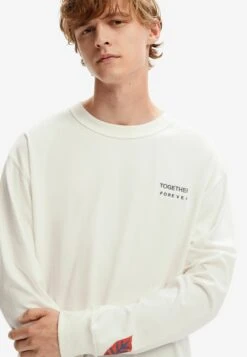 Desigual Arty Messages - Longsleeve - Beige -Algemene Winkel Voor Herenmode 2308a8917f32416a8ca3bd5d27709ec1