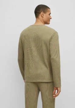 Boss Waffle Ls - Pyjamashirt - Light Green Six -Algemene Winkel Voor Herenmode 234f644d8be54efcb49777cd323b0983