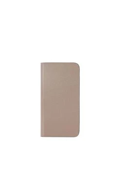 Hülle Iphone 12 Mini Diary Case - Telefoonhoesje - Greige X Shell Pink