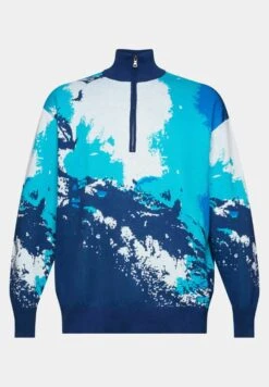 ESPRIT Mit Wellenmuster - Trui - Blue -Algemene Winkel Voor Herenmode 2838acd7ff5d4351b4b69e1e8fcccfc8