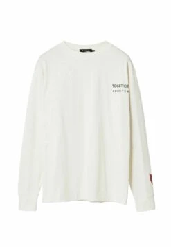 Desigual Arty Messages - Longsleeve - Beige -Algemene Winkel Voor Herenmode 29964adb3c94488cba05b1a1d663287e