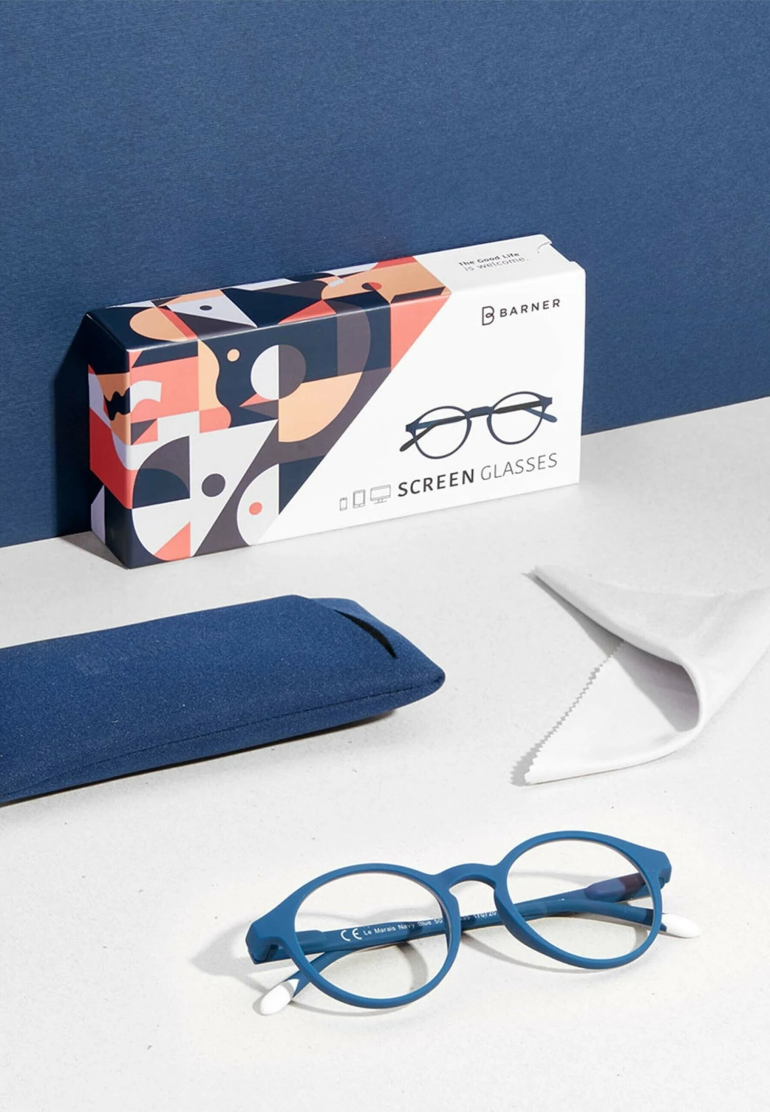 Le Marais - Brillen Met Blauwlichtfilter - Navy Blue 8 Le Marais - Brillen Met Blauwlichtfilter - Navy Blue - Afbeelding 6