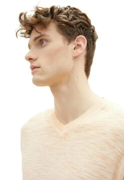 Tom Tailor Mit V-Ausschnitt - Trui - Washed Out Orange -Algemene Winkel Voor Herenmode 30334f0ae3e04ae187149e4644392a11