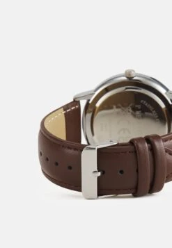 Pier One Horloge - Brown/Silvercoloured -Algemene Winkel Voor Herenmode 3341245163d543af87734fa7b2a7fa9e