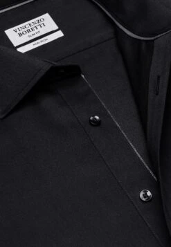 Tailliert Bügelfrei Fischgrat - Zakelijk Overhemd - Schwarz -Algemene Winkel Voor Herenmode 3bd6595a002d40c6a16b0d3cdb119d1b