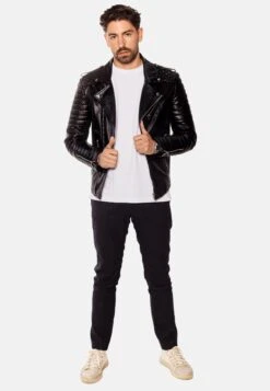 Jordan Perfecto - Leren Jas - Black With Light Silver Accessories -Algemene Winkel Voor Herenmode 3c5b5dce53c0426885044d93fe6481a9