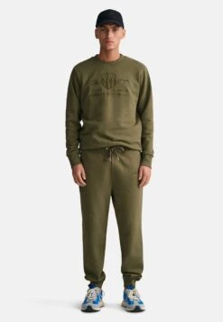 Gant Tonal Archive Shield - Trainingsbroek - Racing Green