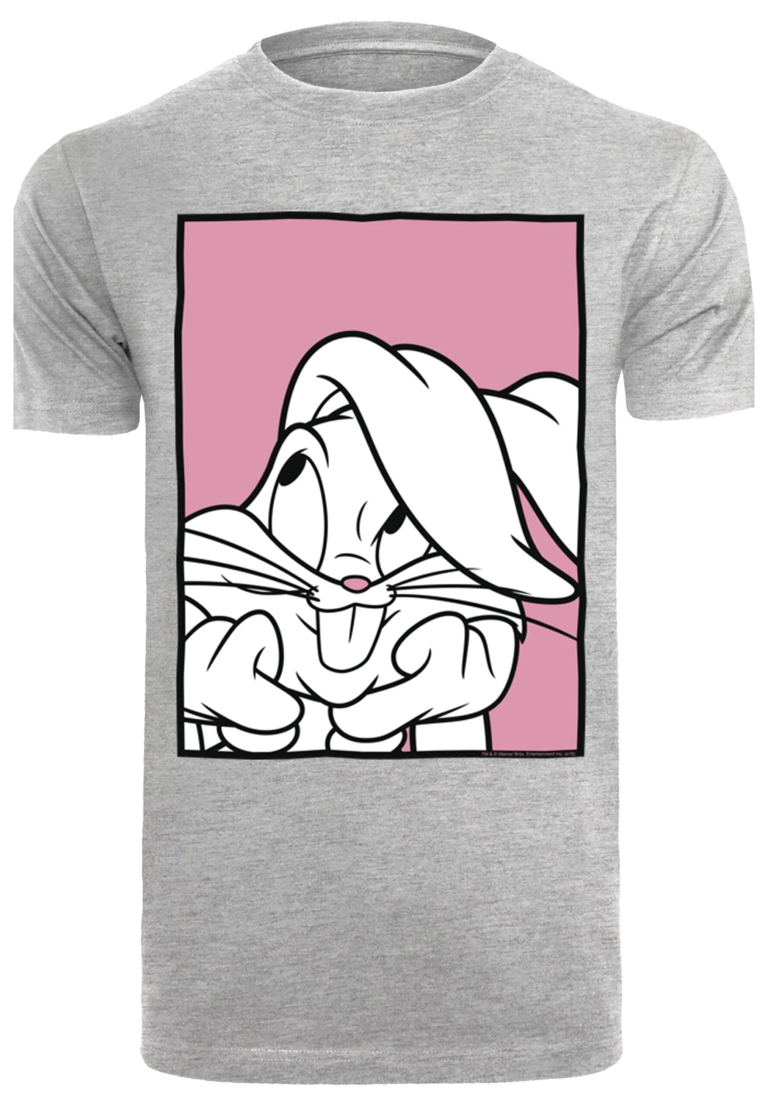 F4NT4STIC Looney Tunes Bugs Bunny Adore - T-Shirt Print - Heather Grey 8 F4NT4STIC Looney Tunes Bugs Bunny Adore - T-Shirt Print - Heather Grey - Afbeelding 6