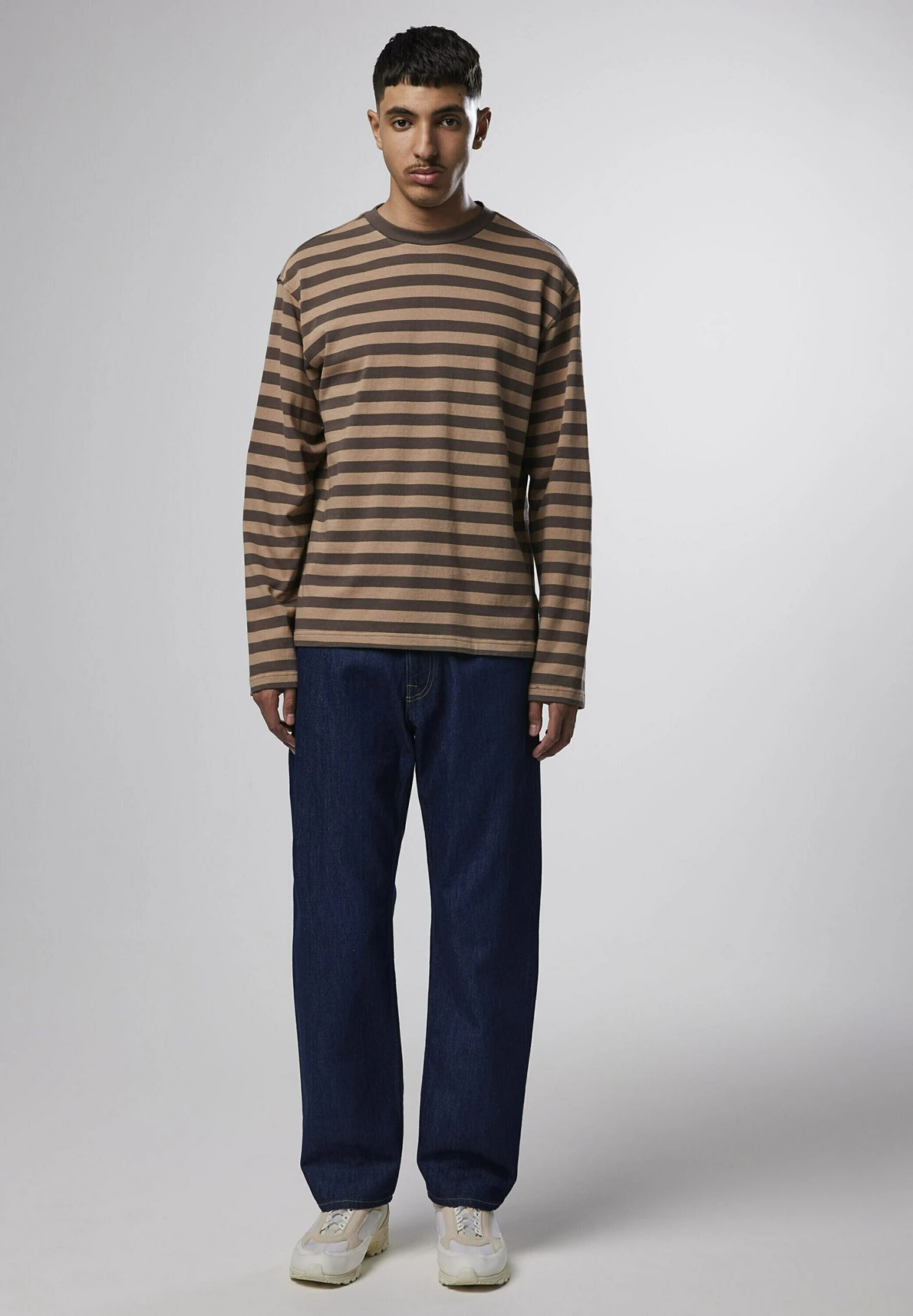 NN07 Tim Crew Neck - Longsleeve - Brown 4 NN07 Tim Crew Neck - Longsleeve - Brown - Afbeelding 2