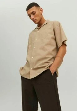 Jack & Jones Kurzarm Seersucker - Overhemd - Crockery -Algemene Winkel Voor Herenmode 4644bf1848814f168a47db1bf59c202e