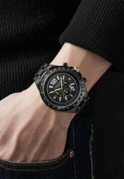 Hand Assembled Limited Edition Racer B - Chronograaf - Black