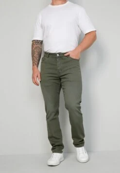 Straight Leg Jeans - Grün