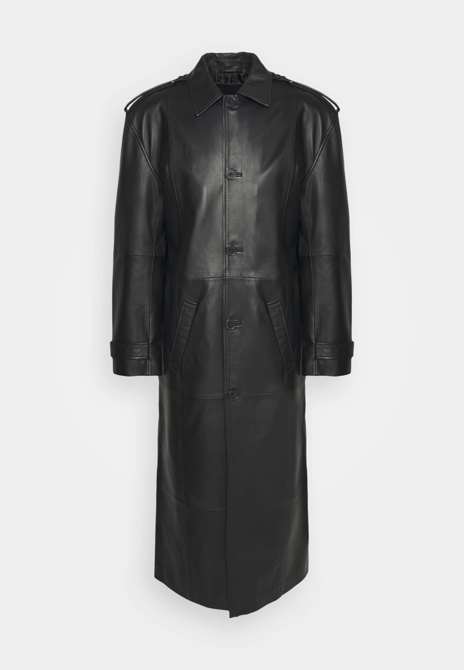 Long Coat Paneled - Mantel - Black 10 Long Coat Paneled - Mantel - Black - Afbeelding 8