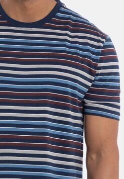 Pyjama - Blau Rot Gestreift -Algemene Winkel Voor Herenmode 58c0d714a4b14f05bcfb9f5c6df74eb9