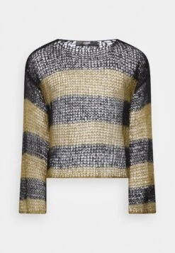 Jaded London Nirvana Striped Loose Jumper - Trui - Green/Black -Algemene Winkel Voor Herenmode 59551201e45c4f559fdcecbbf5a11f1e