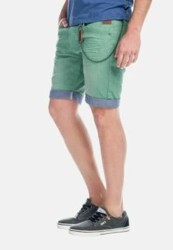 Koroshi Elastic Colored - Jeansshort - Verde AguaWater Green -Algemene Winkel Voor Herenmode 60850de3185b4a288d90b2cb966b360e