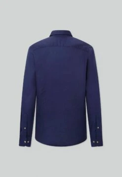 Hackett London Piece Dyed Soft- Overhemd - Navy -Algemene Winkel Voor Herenmode 632d56f707b94f68a4c55d7947a8a295