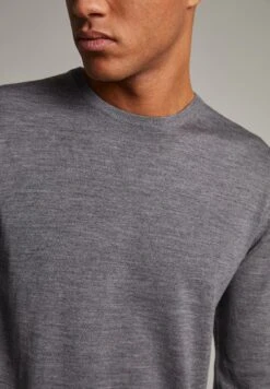 Matinique Margrate- Trui - Grey Melange -Algemene Winkel Voor Herenmode 6902db35d8d24726b7c99be71d213a2c