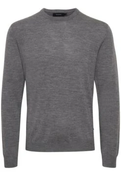 Matinique Margrate- Trui - Grey Melange -Algemene Winkel Voor Herenmode 6928a41542fc4174810fb9081a1cde9c