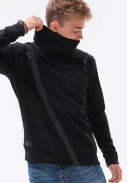 Sweater Met Rits - Black -Algemene Winkel Voor Herenmode 69eb88241e134324b0b97f679e15de42