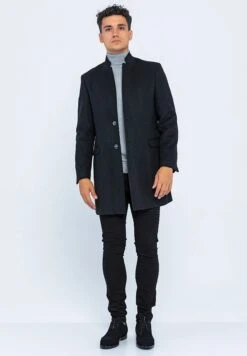 Halflange Jas - Schwarz -Algemene Winkel Voor Herenmode 6c86d2f9a54b4a67a263d89554bad90f