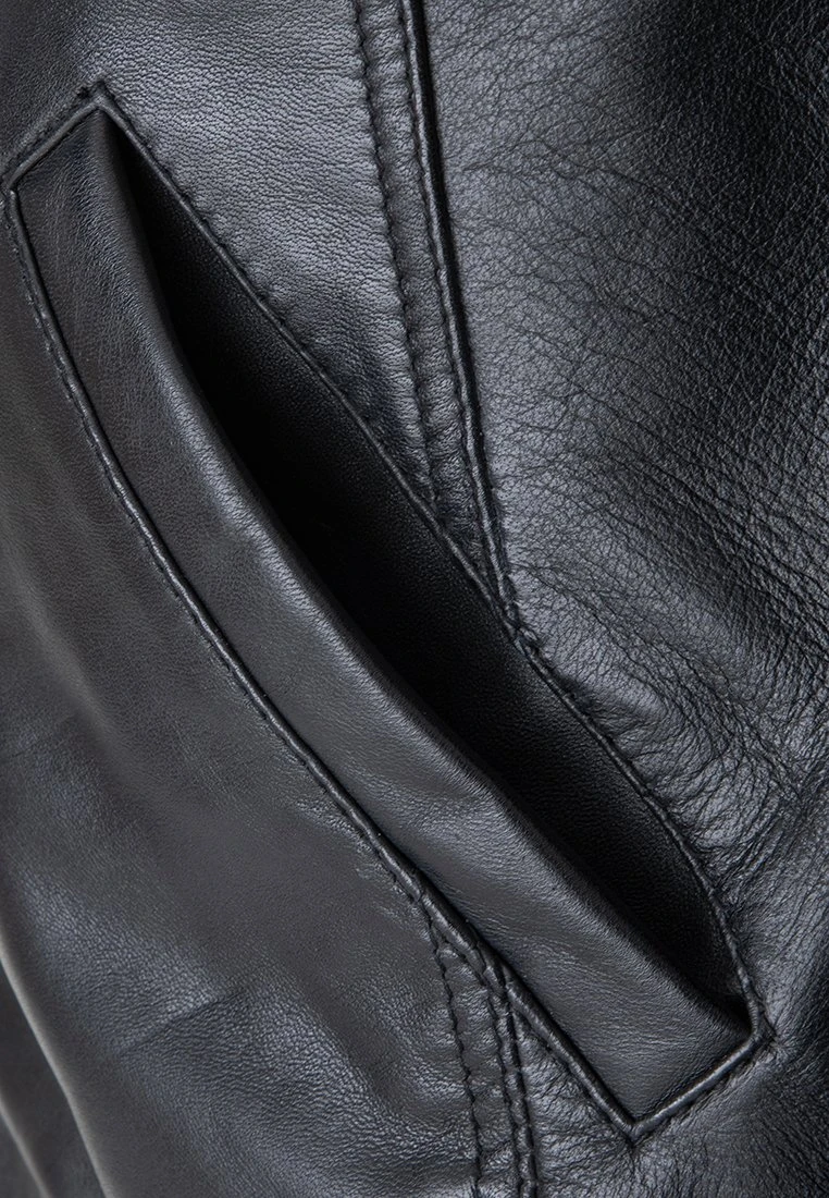 LE TEMPS DES CERISES Lughan - Leren Jas - Black 7 LE TEMPS DES CERISES Lughan - Leren Jas - Black - Afbeelding 5