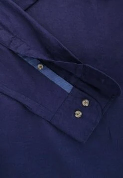 Hackett London Piece Dyed Soft- Overhemd - Navy -Algemene Winkel Voor Herenmode 7472a8e1791a4059a8128098dc757640