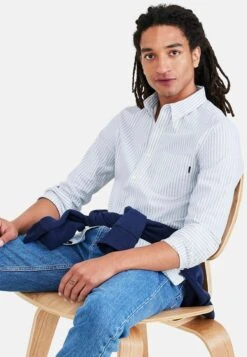 Dockers Slim Fit Button Collar - Overhemd - Princeton Forest Fog Stripe Green -Algemene Winkel Voor Herenmode 7e1f0faac3184aa5957070413467f977