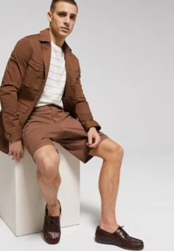 WE FASHION Van Gils - Shorts - Brown -Algemene Winkel Voor Herenmode 831dc918293d4006b78336608f76ebd8
