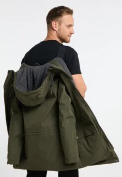 Mimo - Winterjas - Dunkeloliv -Algemene Winkel Voor Herenmode 8656a8c0289a444b8ecbea089673aaef