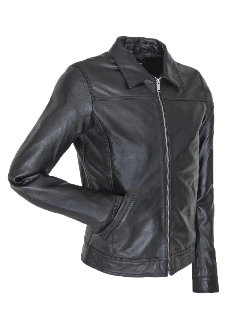 LE TEMPS DES CERISES Lughan - Leren Jas - Black 5 LE TEMPS DES CERISES Lughan - Leren Jas - Black - Afbeelding 3