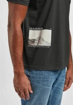 Gabba Nigel Boxy Peak Print Ss - T-Shirt Print - Black -Algemene Winkel Voor Herenmode 9419f120ee2c41f086e8d4f3e9246ca5