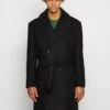 New Belted Coat - Mantel - Black -Algemene Winkel Voor Herenmode 99f5bf3a962b45b0b697831289ac0aed