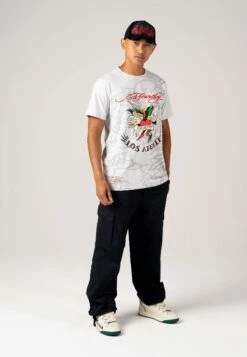 Ed Hardy True-Till-La - T-Shirt Print - Grey -Algemene Winkel Voor Herenmode 9d2613443bed40b4ada788b020a989f3
