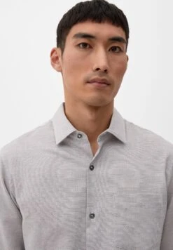 S.Oliver Langarm Mit Strukturmuster - Overhemd - Aubergine -Algemene Winkel Voor Herenmode 9f02ea4413ca41cdbed4bea506a11e4b