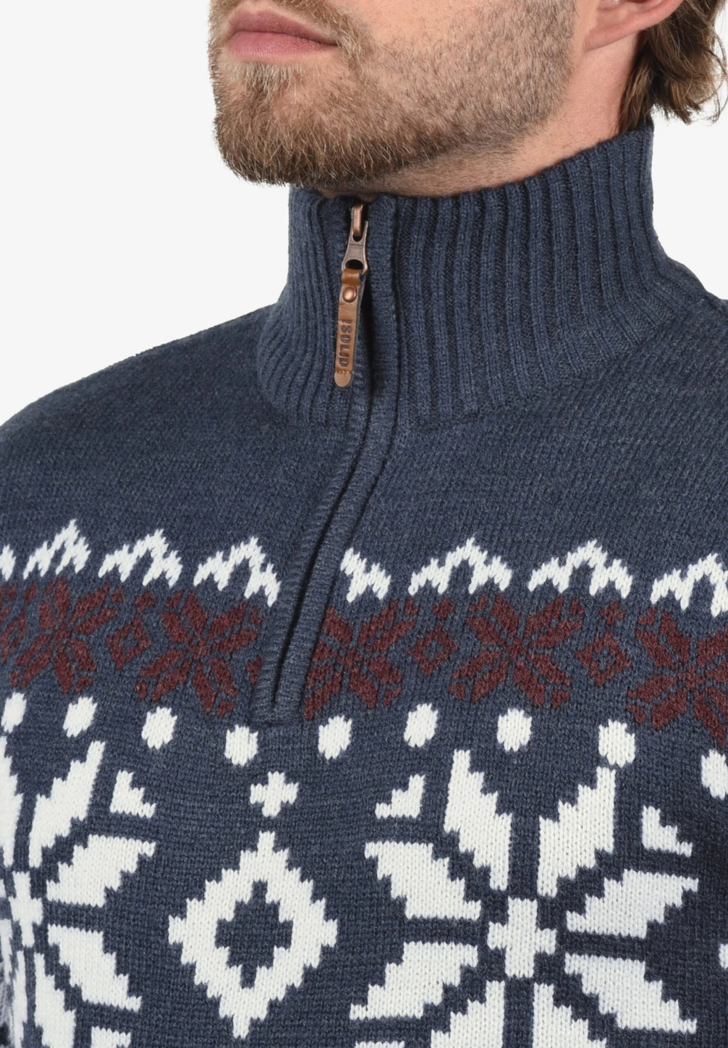 Solid Norwin - Trui - Dark Blue 5 Solid Norwin - Trui - Dark Blue - Afbeelding 3